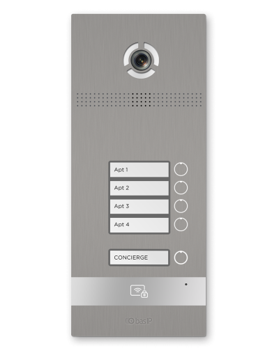 BI-04FB SILVER. Вызывная панель IP-домофона. BAS-IP в Ульяновске