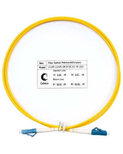 FOP(s)-9-LC-LC-1,5m (8332c). Патч-корд оптический. CABEUS в Ульяновске