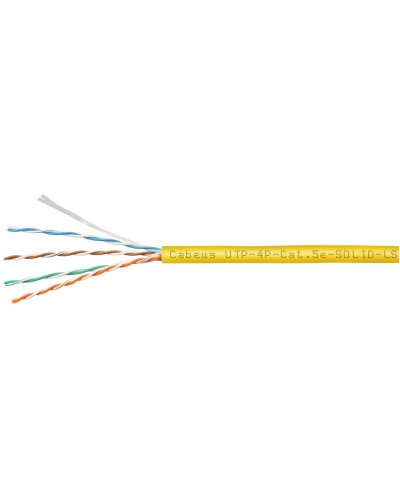 UTP-4P-Cat.5e-SOLID-LSZH-YL (9780c). Кабель «витая пара» (LAN) для структурированных систем связи. CABEUS в Ульяновске