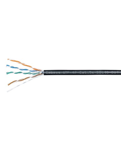 UTP-4P-Cat.5e-SOLID-OUT-LSZH-UV-100 (7172c-5). Кабель «витая пара» (LAN) для структурированных систем связи. CABEUS в Ульяновске