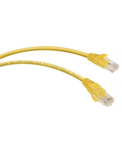 PC-UTP-RJ45-Cat.5e-0.3m-YL-LSZH (9495c), желтый. Патч-корд медный. CABEUS в Ульяновске