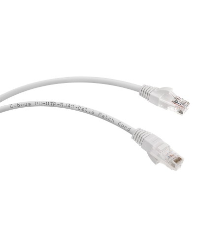 PC-UTP-RJ45-Cat.6-3m-WH (8673c), белый. Патч-корд медный. CABEUS в Ульяновске