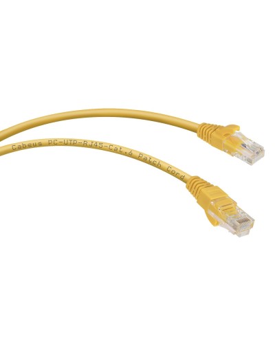 PC-UTP-RJ45-Cat.6-1m-YL (8705c), желтый. Патч-корд медный. CABEUS в Ульяновске