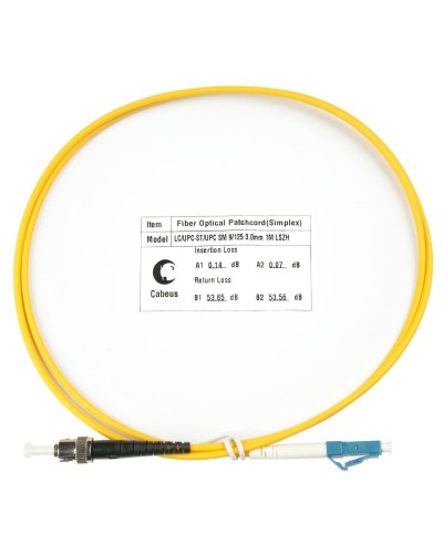 FOP(s)-9-LC-ST-1,5m (8351c). Патч-корд оптический. CABEUS в Ульяновске