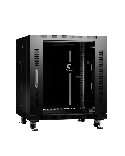 SH-05C-12U60/80-BK (8570c). Шкаф телекоммуникационный 19 напольный 12U. CABEUS в Ульяновске