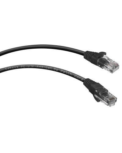 PC-UTP-RJ45-Cat.5e-0.5m-BK (7671c), чёрный. Патч-корд медный. CABEUS в Ульяновске