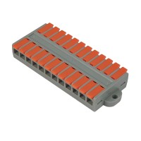 MX662-12R (11420c). Клемма соединительная универсальная проходная 12 полюсов. CABEUS