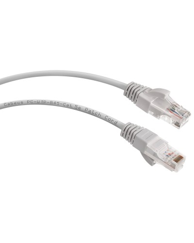 PC-UTP-RJ45-Cat.5e-1.5m (7212c), серый. Патч-корд медный. CABEUS в Ульяновске
