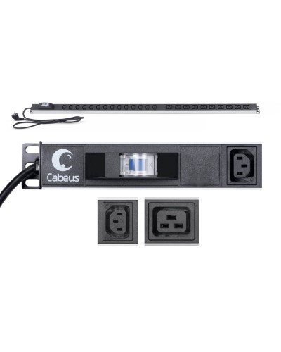 PDU-16-14C13-10C19-B-C14 (9553c). Блок розеток. CABEUS в Ульяновске