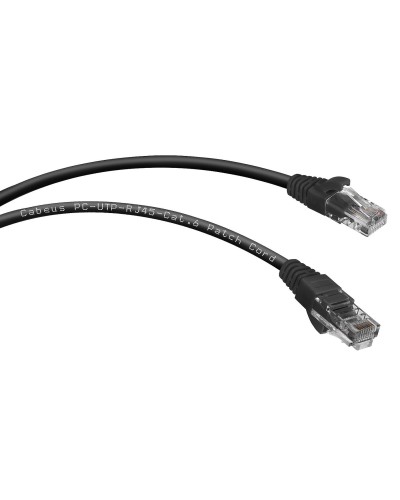 PC-UTP-RJ45-Cat.6-1.5m-BK (8664c), чёрный. Патч-корд медный. CABEUS в Ульяновске