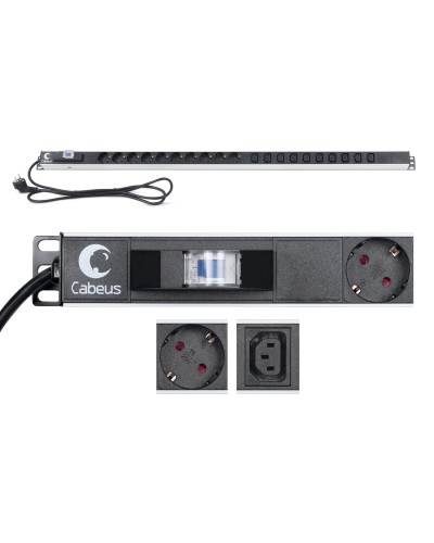 PDU-16-10S-10C13-B (9552c). Блок розеток. CABEUS в Ульяновске