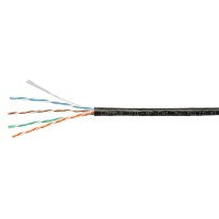 UTP-4P-Cat.5e-SOLID-BK-100 (7252c-5). Кабель «витая пара» (LAN) для структурированных систем связи. CABEUS