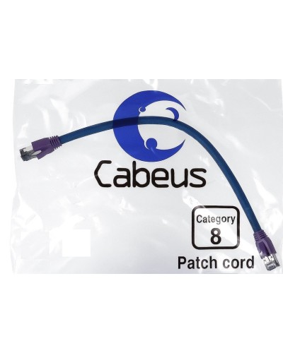 PC-SSTP-RJ45-Cat.8-2m-LSZH (9703c), серый. Патч-корд медный. CABEUS в Ульяновске