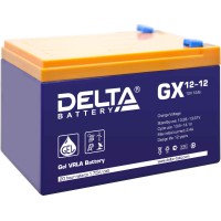 Delta GX 12-12. Аккумулятор герметичный свинцово-кислотный. Delta