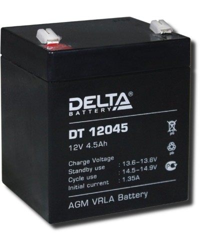 Delta DT 12045. Аккумулятор герметичный свинцово-кислотный. Delta в Ульяновске