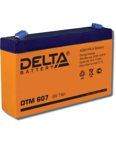 Delta DTM 607. Аккумулятор герметичный свинцово-кислотный. Delta в Ульяновске
