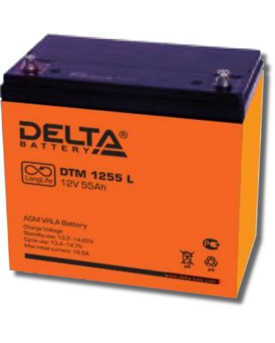 Delta DTM 1255 L. Аккумулятор герметичный свинцово-кислотный. Delta в Ульяновске