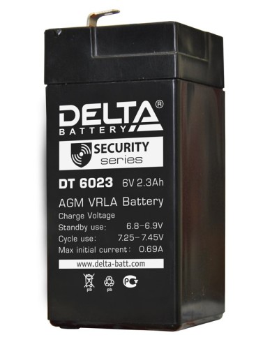 Delta DT 6023 (75мм). Аккумулятор герметичный свинцово-кислотный. Delta в Ульяновске