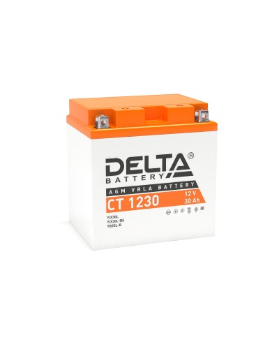 Delta CT 1230. Аккумулятор герметичный свинцово-кислотный стартерный. Delta в Ульяновске