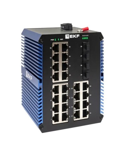 TSX-U-4GX/SFP-24GTP. Промышленный неуправляемый коммутатор. EKF в Ульяновске