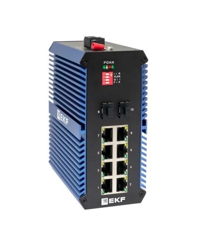 TSX-U-2GX/SFP-8GTP. Промышленный неуправляемый коммутатор. EKF в Ульяновске