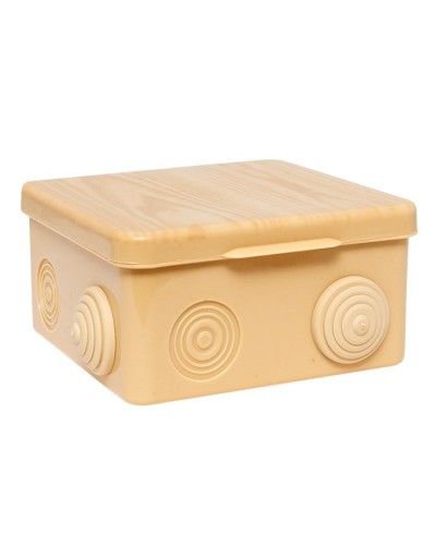 КМР-030-014 с крышкой (100х100х55) светлое дерево IP54 (plc-kmr-030-014-s). Коробка распределительная. EKF в Ульяновске