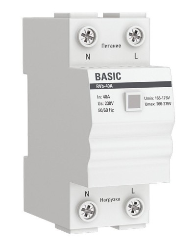 RVb-40A Basic (rvb-40a). Реле напряжения. EKF в Ульяновске