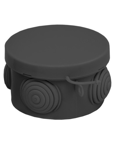 КМР-040-038 с крышкой (65х40) чёрная IP54 (plc-kmr-040-038-b). Коробка распределительная. EKF в Ульяновске