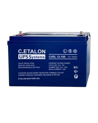 C.ETALON CHRL 12-100. Аккумулятор герметичный свинцово-кислотный. ETALON в Ульяновске