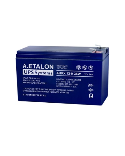 A.ETALON AHRX 12-9-36W. Аккумулятор герметичный свинцово-кислотный. ETALON в Ульяновске
