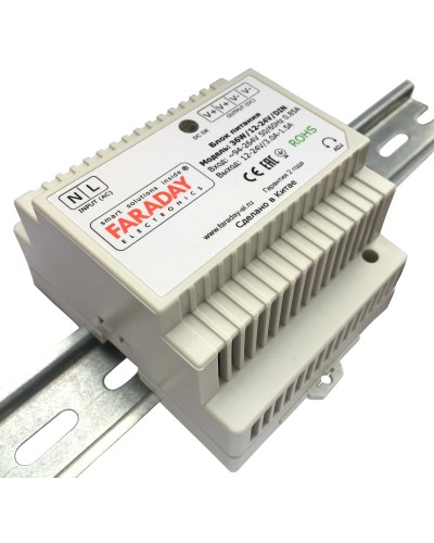 36W/12-24V/DIN. Блок питания. FARADAY в Ульяновске