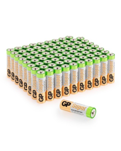 GP Super Alkaline 15A AA (GP 15A-2CRVS80), упак. 80 шт.. Алкалиновые батарейки. GP Batteries в Ульяновске