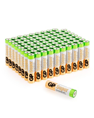 GP Super Alkaline 24A AAA (GP 24A-2CRVS80), упак. 80 шт.. Алкалиновые батарейки. GP Batteries в Ульяновске