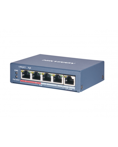 DS-3E0105P-E(B). Коммутатор с питанием POE. Hikvision в Ульяновске