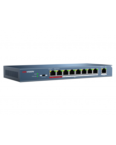 DS-3E0109P-E/M(B). Коммутатор с питанием POE. Hikvision в Ульяновске