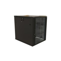 TWB-1268-GP-RAL9004. Шкаф телекоммуникационный 19 настенный 12U. Hyperline