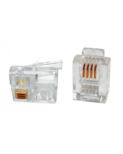 PLUG-6P4C-P-C2-100 (100 шт). Разъем RJ-12. Hyperline в Ульяновске