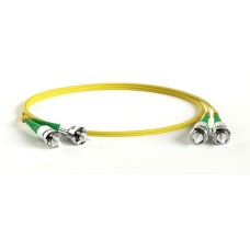 FC-D2-9-ST/AR-ST/AR-H-1M-LSZH-YL. Патч-корд волоконно-оптический ST-ST. Hyperline