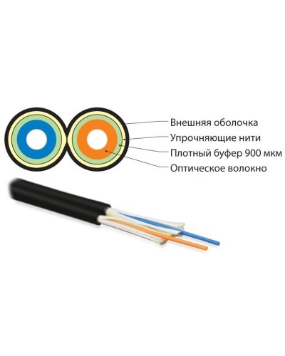 FO-D3-IN-50-2-LSZH-BK. Кабель волоконно-оптический многомодовый. Hyperline в Ульяновске