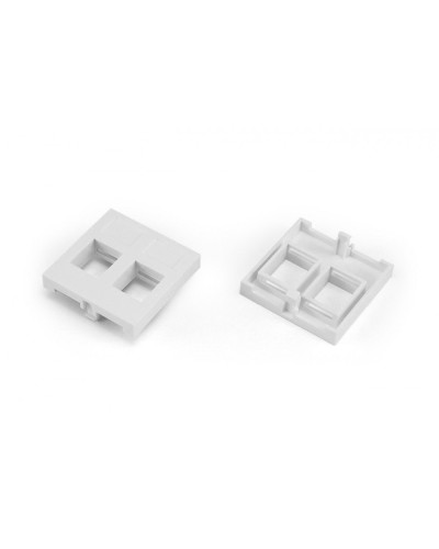 SIP2-2N-M45-45. Вставка 45x45 (аналог Mosaic) для 2х модулей формата Keystone Jack. Hyperline в Ульяновске