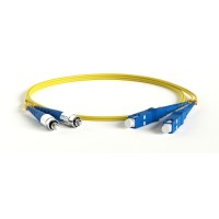 FC-D2-9-FC/UR-SC/UR-H-2M-LSZH-YL. Патч-корд волоконно-оптический SC-FC. Hyperline