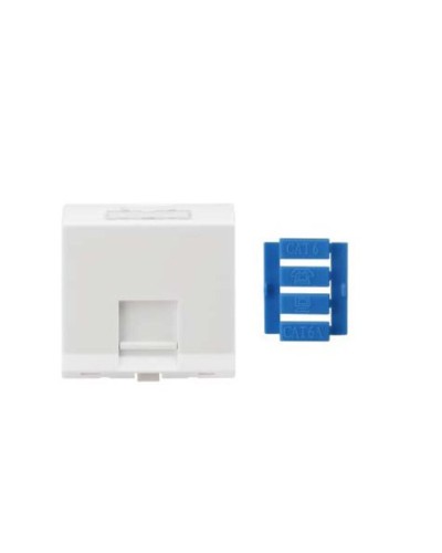 SIP3A-1K-M45-45. Вставка угловая 45x45 для 1 модуля Кeystone Jack, со шторками. Hyperline в Ульяновске