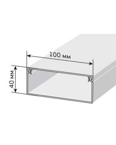 Короб 100х40 ЭЛЕКОР (CKK10-100-040-1-K01). Кабель-канал с двойным замком. IEK в Ульяновске