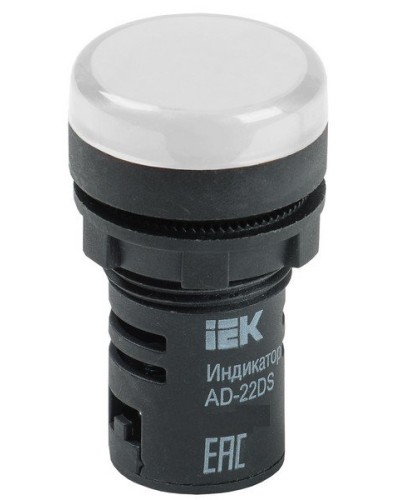 Лампа AD22DS (LED) матрица D22 мм 230В белый (BLS10-ADDS-230-K01). Светосигнальный индикатор. IEK в Ульяновске
