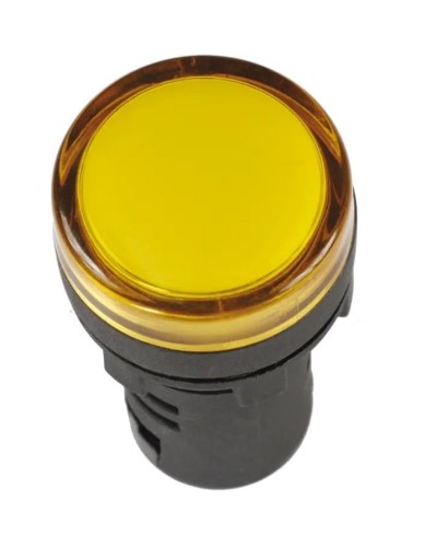 Лампа AD22DS (LED) матрица D22 мм желтый 12В AC/DC желтый (BLS10-ADDS-012-K05). Светосигнальный индикатор. IEK в Ульяновске