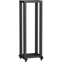 LF05-20U66-2RM. Стойка 2-рамная на рол. 20U 600х600мм черная. ITK
