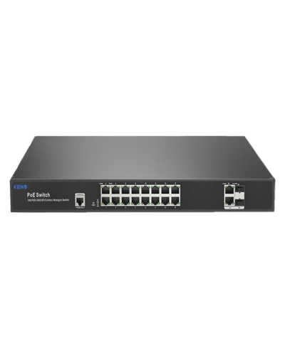 KN-SW1602SFP/M2. Коммутатор с питанием по PoE. KENO в Ульяновске
