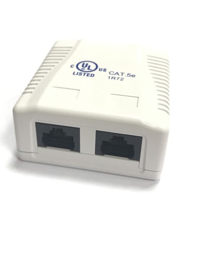 RJ-45-2 (8P8C) CAT5e, 2 выхода (LISTED) компьютерная розетка: Розетка компьютерная 2 выхода в Ульяновске