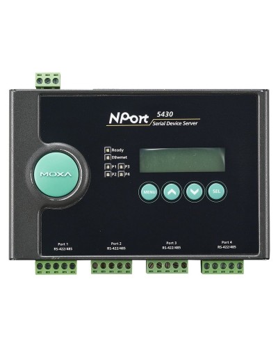 NPort 5430. 4-портовый асинхронный сервер. MOXA в Ульяновске