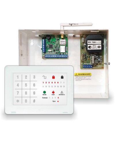 NV 1010c/8524. Устройство оконечное объектовое приемно-контрольное c GSM коммуникатором. NAVIgard в Ульяновске